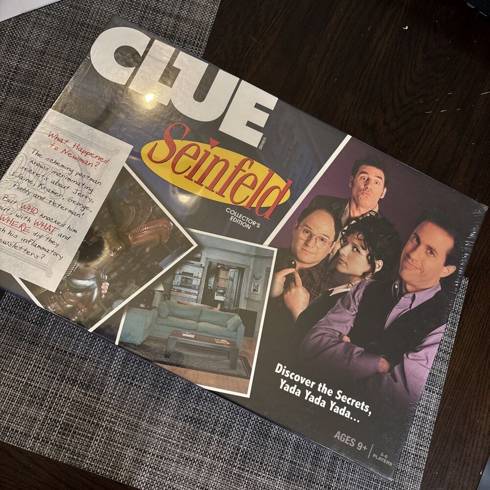 NEW CLUE Seinfeld Collector's Edition Board Game (Who Knocked Newman) New Sealed